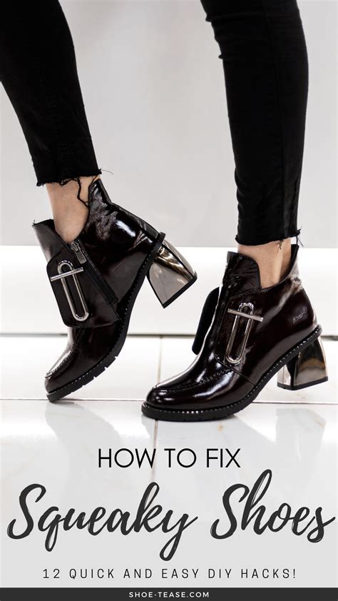 squeaky fake leather shoes|how to fix squeaky bottoms.